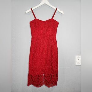 Red Lace Valentine’s Day Dress